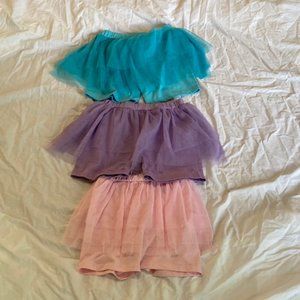 Tulle Skirted Shorts - Set of Three